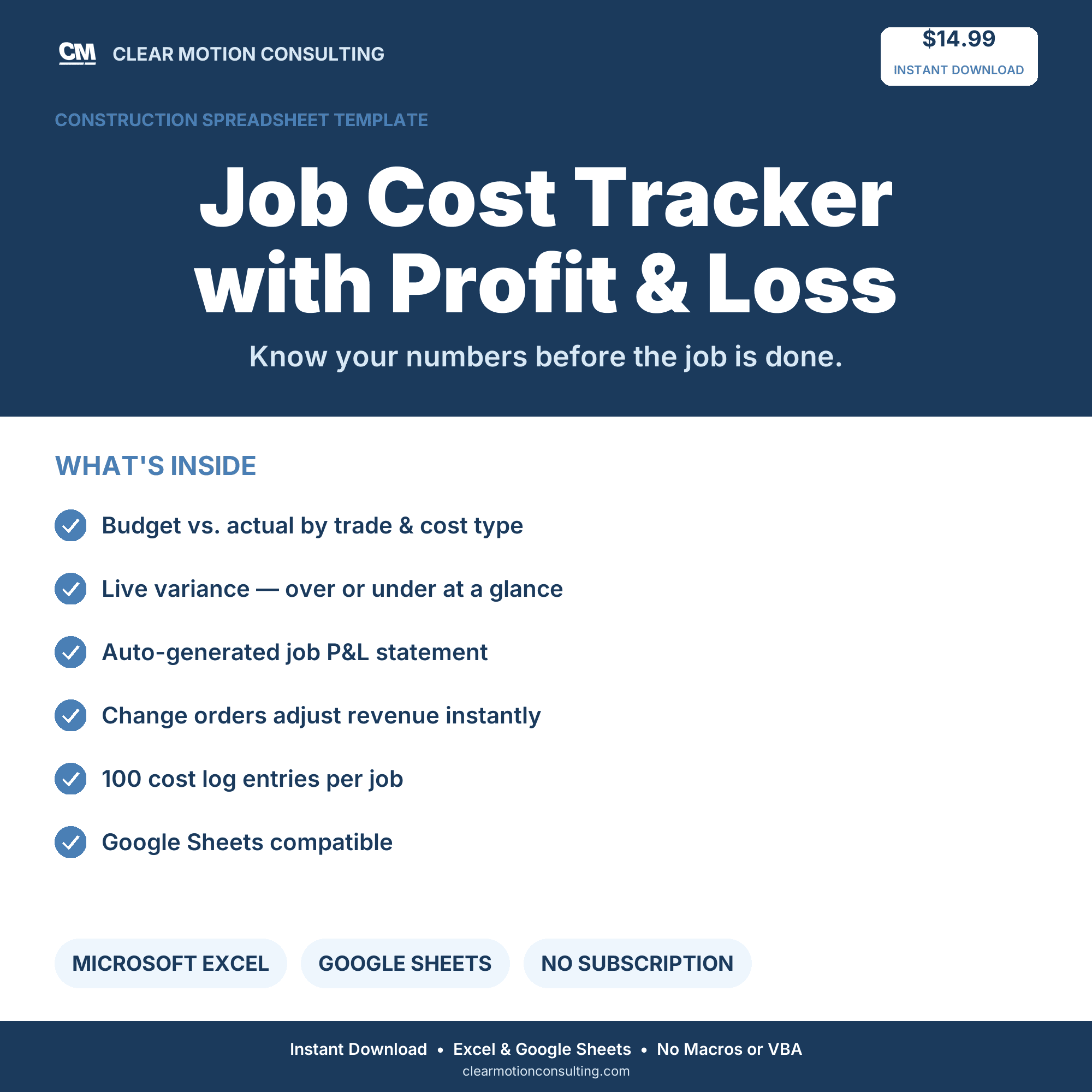 Job Cost Tracker
